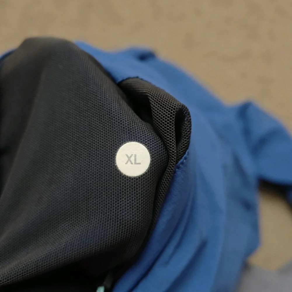 Lululemon Mens Blue Full Zip Windbreaker Track Jacket Laser Cut Venting‎ XL